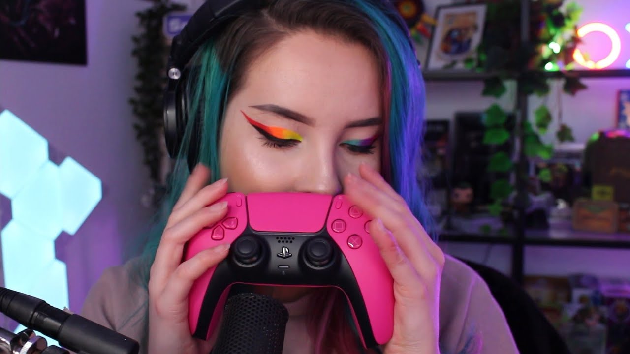 ASMR | Game Controller Sounds | Whispers + Tapping