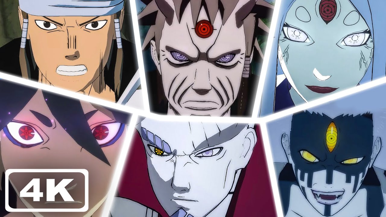 All Otsutsuki Clan Ultimate Jutsus & Transformations (4K 60fps) - Naruto Storm Connections