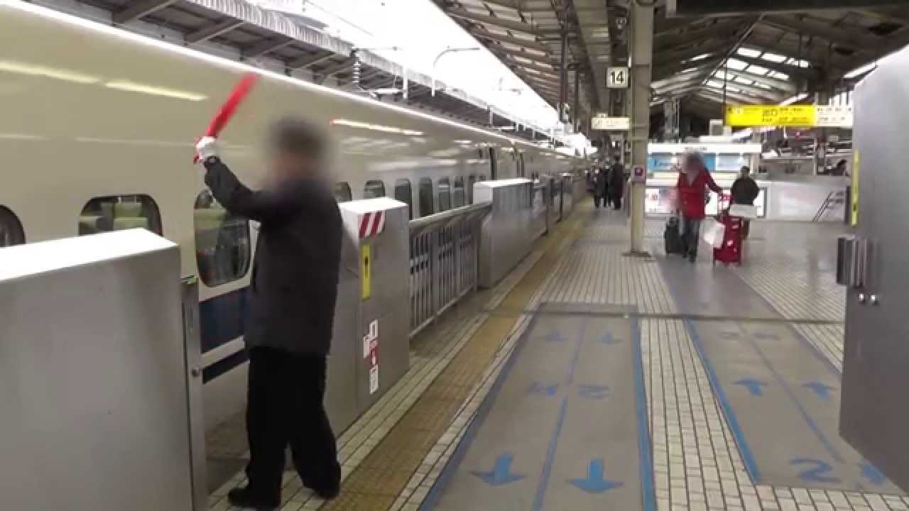【ブザー乱打】東海道新幹線 東京駅 駆け込み乗車で再開閉