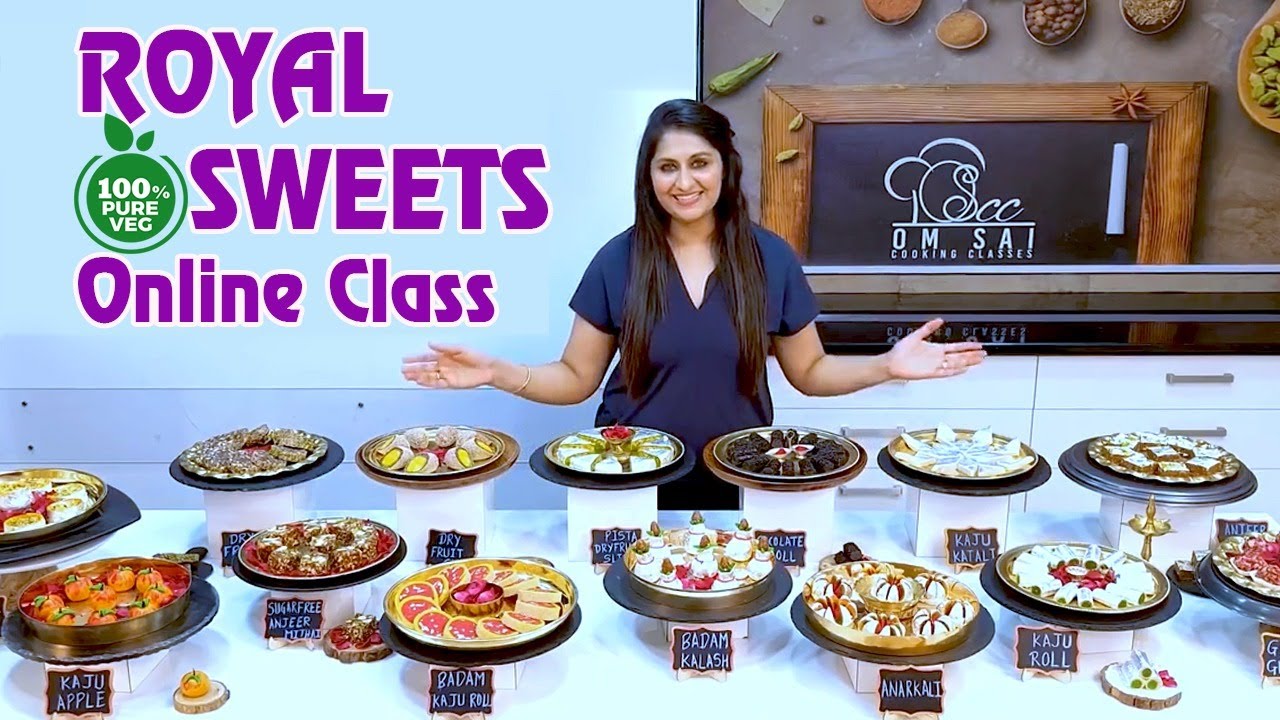 Royal Mithai / Sweets for online class call☎️☎️8551 8551 03, 8551 8551 04 by Om Sai cooking Classes