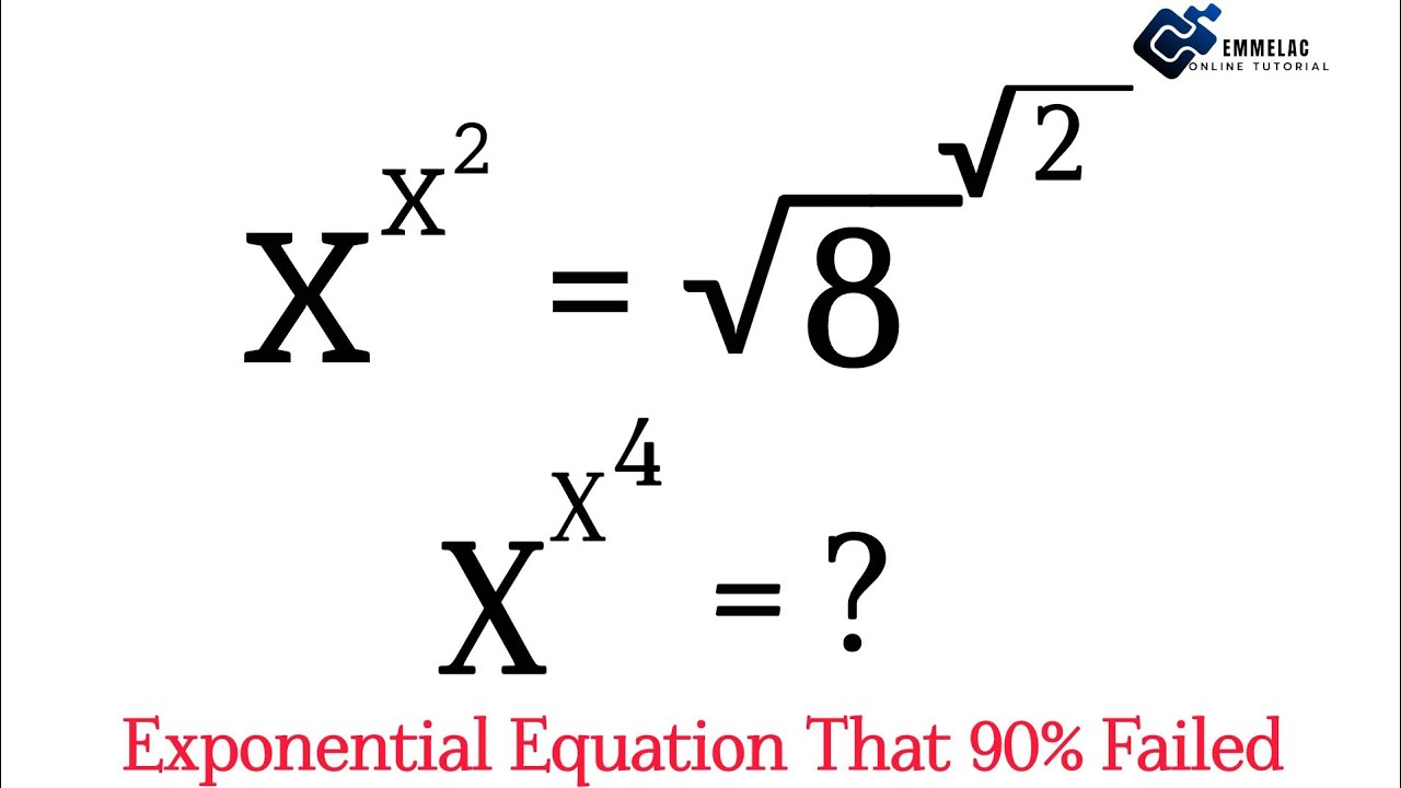 EXPONENTIAL EQUATION THAT STUMPED MOST STUDENTS | CAN YOU?