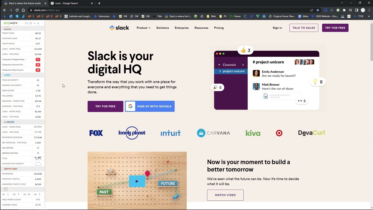 SerpWorx SEO Browser Extension Demo