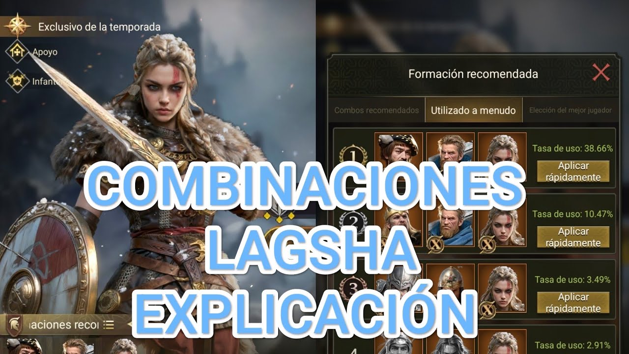 Las mejores combinaciones de lagerta/ lagsha sx27.  Explicando por qué.