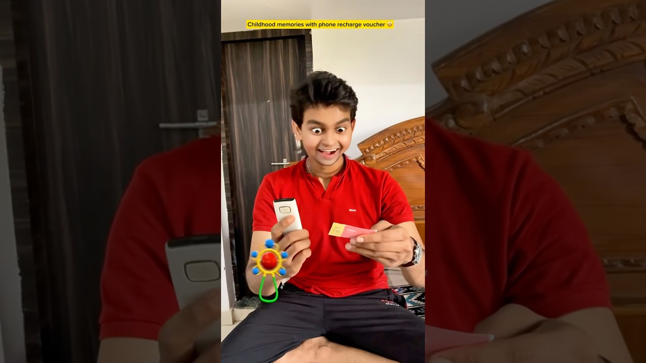Childhood memories with Phone recharge voucher 🤩| #shorts
