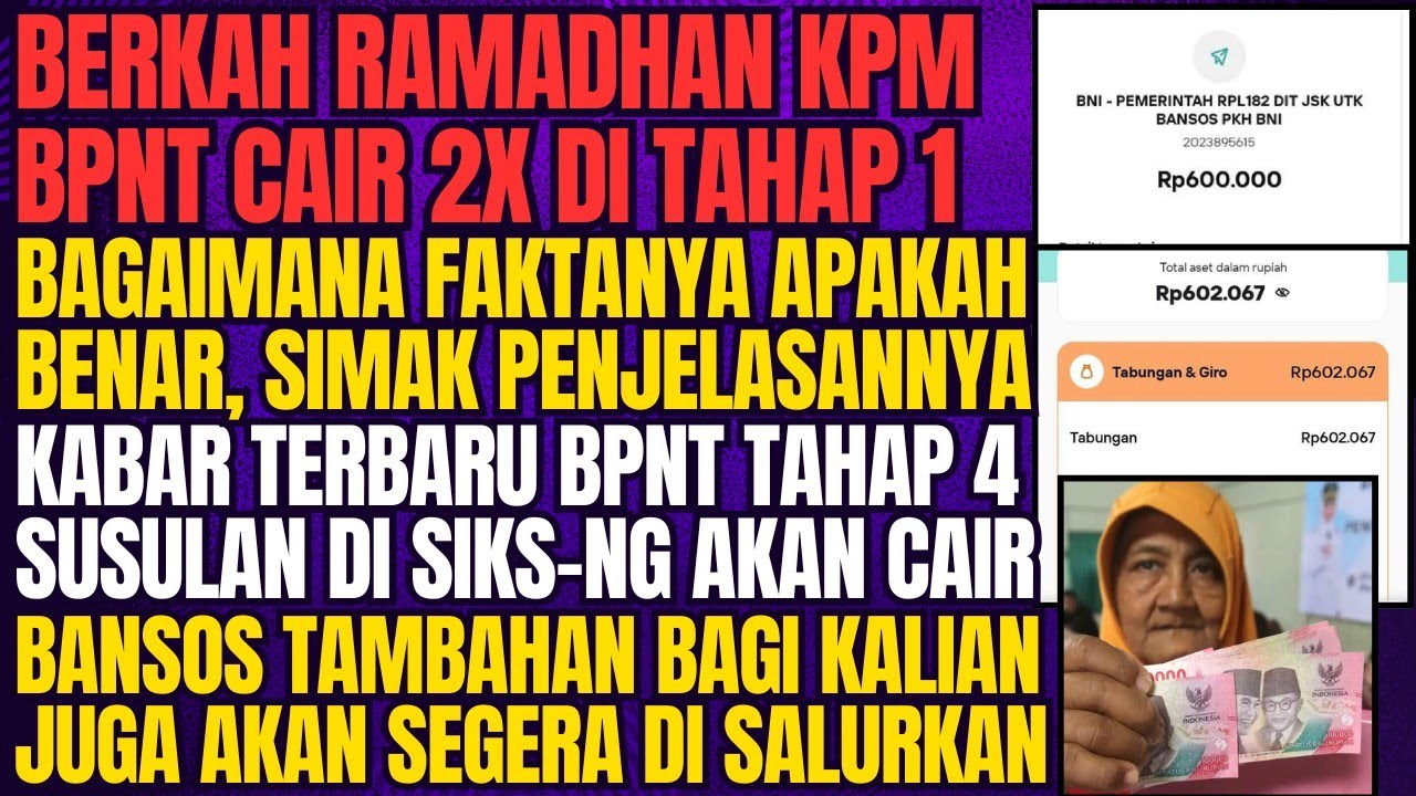 KABAR TERBARU BPNT THP 4, APA BENAR BPNT CAIR DOBEL SIMAK FAKTANYA