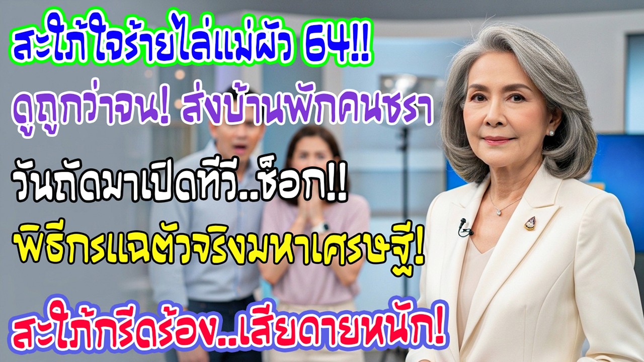 วัย 64 ถูกลูกสะใภ้ดูถูกว่าไร้เงินแล้วไล่ไปบ้านพักคนชราแต่วันถัดมาเธอเปิดทีวีรู้ตัวตนฉันแล้วช็อกทันที