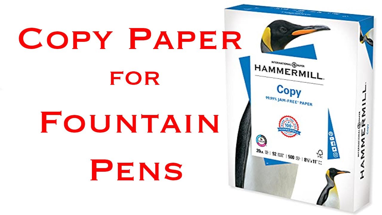 What is the best copy paper for fountain pens? Fountain Pen Ink #fountainpenink #fountainpens