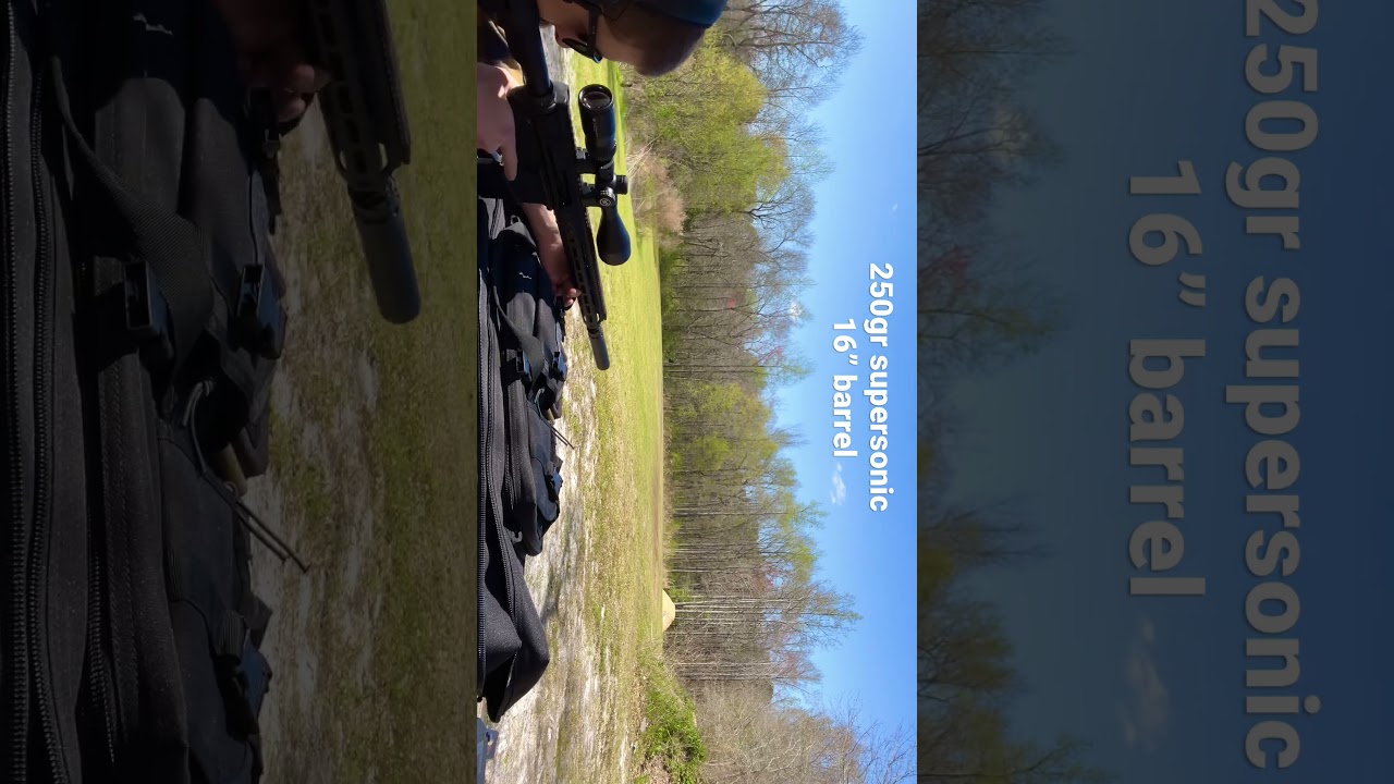 450 Bushmaster Suppressed with Obsidian 45 | 250gr Supersonic round out of a 16&rdquo; Barrel #shorts