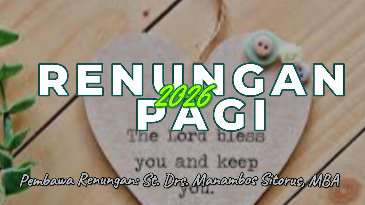 Renungan Pagi I Senin 2 Maret 2026 I St Manambos Sitorus