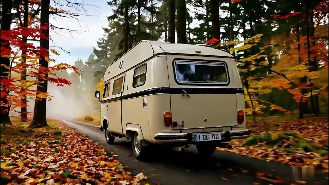🍂 Caravan Journey Through the Autumn Forest | Relaxing Nature Sounds for Meditation & Peace