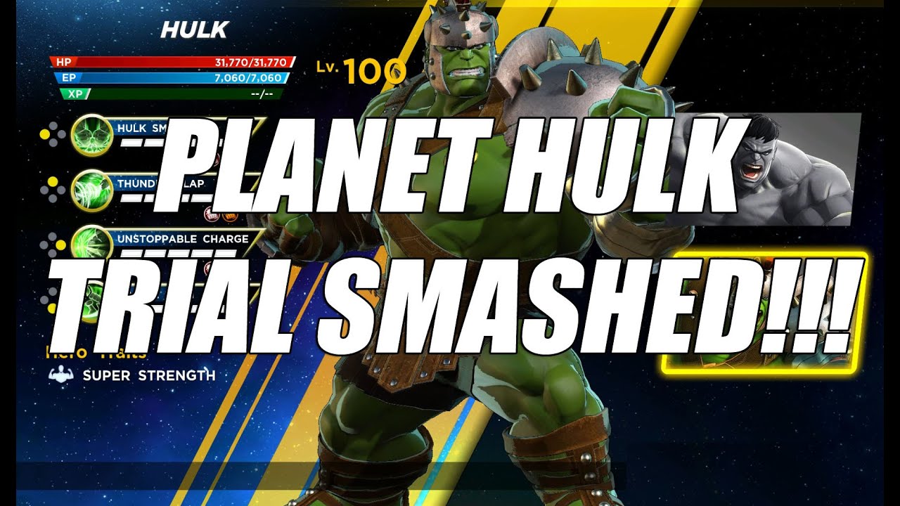 How to 3 Star Planet Hulk Costume Trial - Marvel Ultimate Alliance 3 (MUA3)