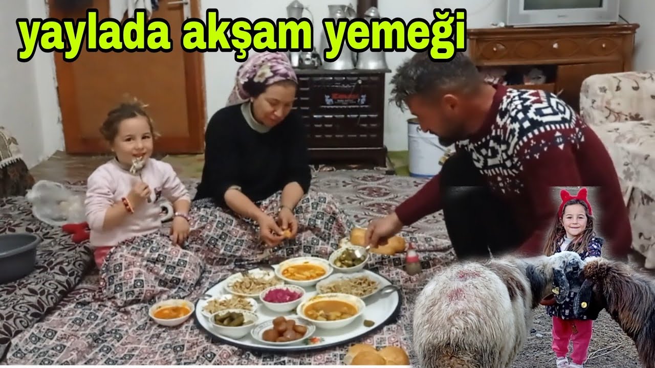 DIŞARISI BUZ KESİYOR SOBA BAŞINDA AKŞAM YEMEĞİ