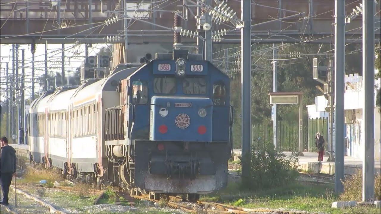 Train 5-12/79 by EMD GT-568 From Tunis Heading To Sousse