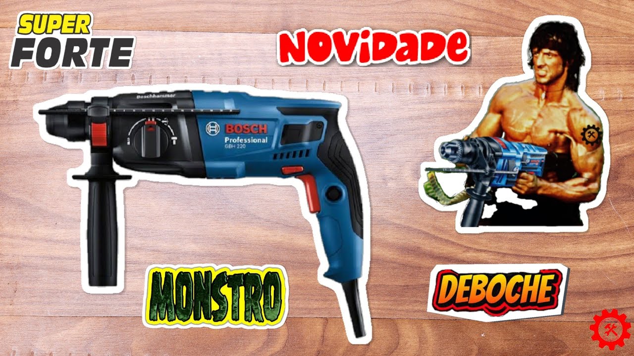 Martelete Bosch 820w GBH 2-24D(Esse e Bruto)