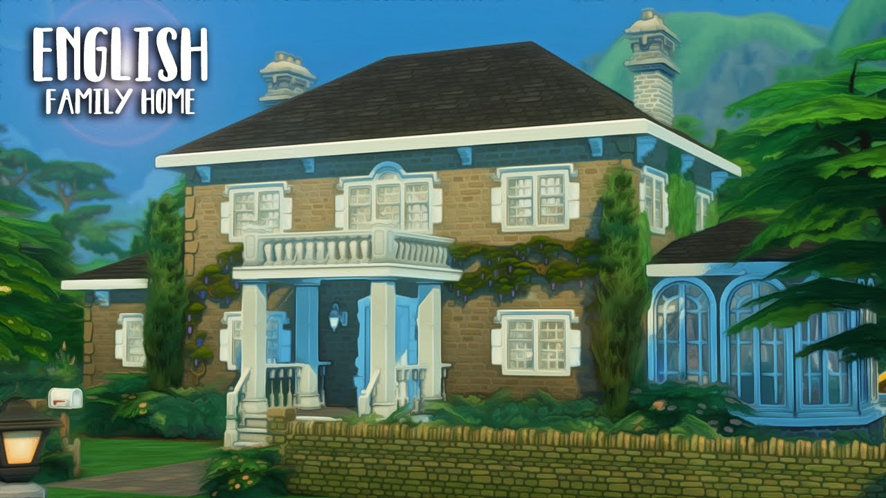 Английский семейный дом 🏡 // Sims 4 Скоростное строительство