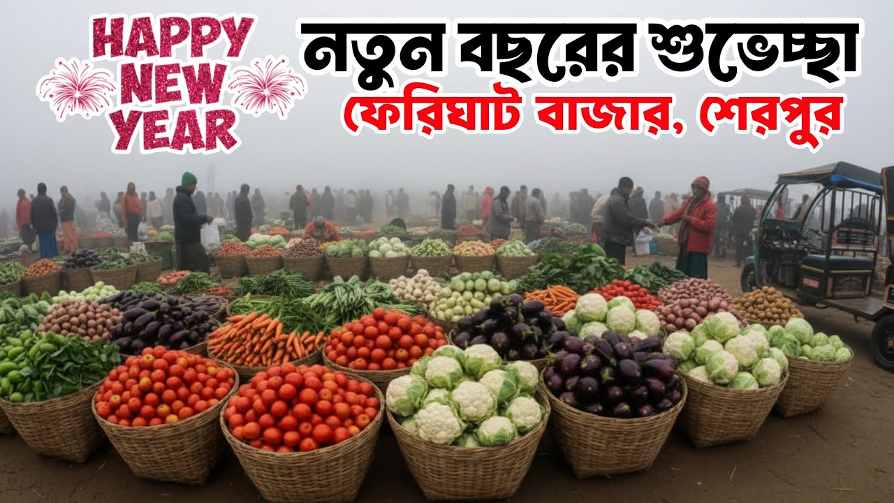 নতুন বছরের শুরুতেই পাইকারি দরদাম কেমন | শিমের আমদানি সবচেয়ে বেশি | Ferighat Bazar, Sherpur