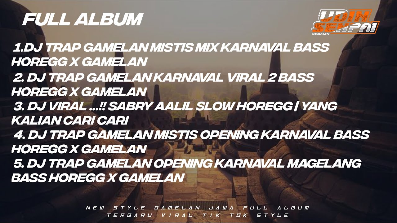 DJ TRAP JAWA MISTIS SLOW BASS FULL ALBUM X STYLE JARANAN || trap gamelan HOREGG 2024