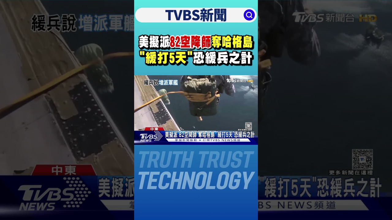 美擬派｢82空降師｣奪哈格島 ｢緩打5天｣恐緩兵之計｜TVBS新聞 @TVBSNEWS01
