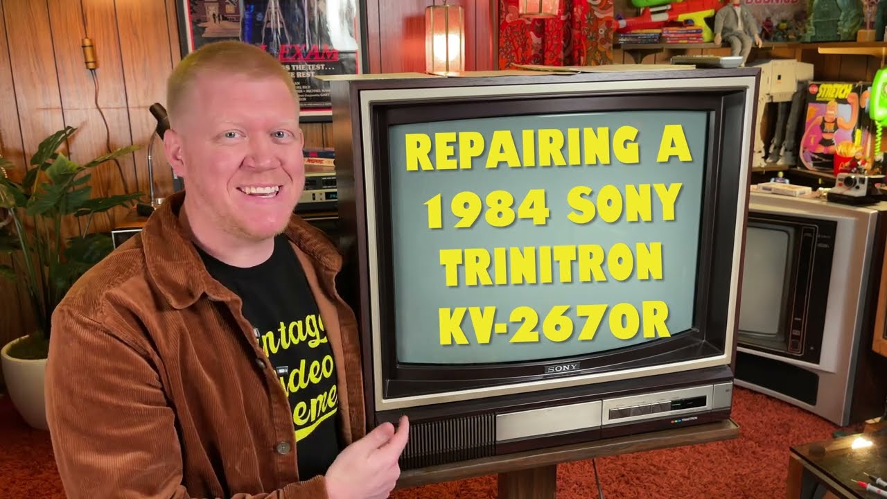 Ремонт Sony Trinitron KV-2670R 1984 года выпуска.