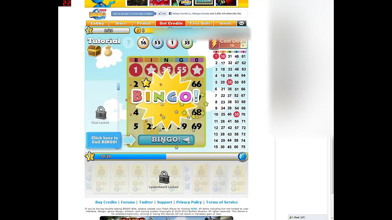 Bingo blitz gameplay - Facebook GogetaSuperx