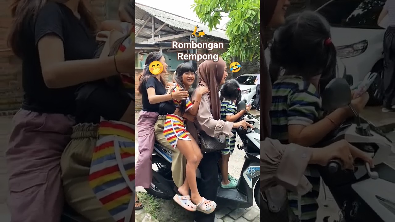 HA 1 MOTOR BONCENG 6 ORANG😱😱 DARLEEN SAMPE KEJEPIT 😭 #viralvideo #viralshort
