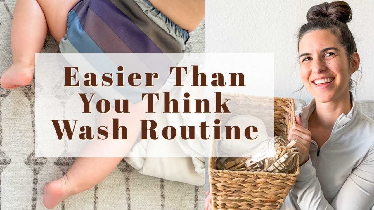 Super Easy Cloth Diaper Wash Routine & No Stink Dirty Diapers Storage