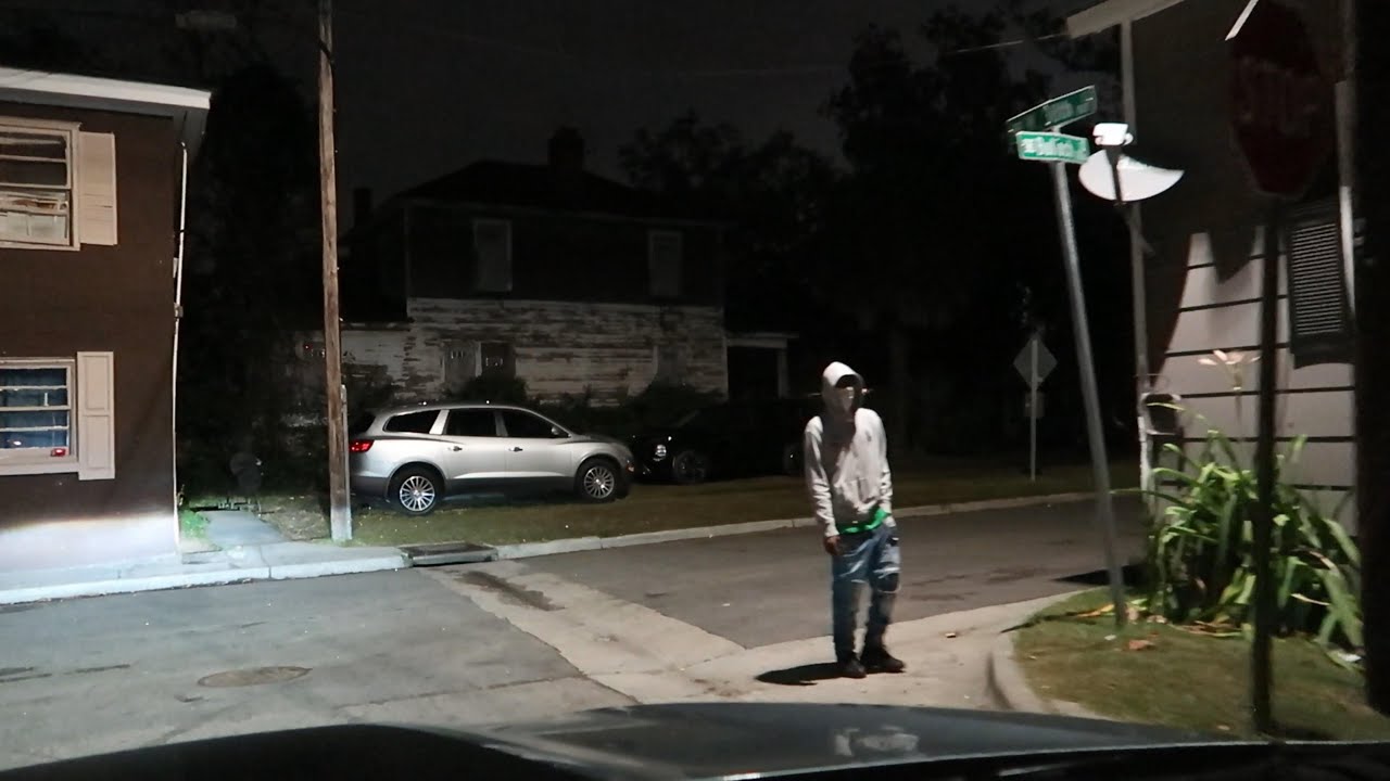 SOUTHERN HOOD LATE AT NIGHT / SAVANNAH, GEORGIA