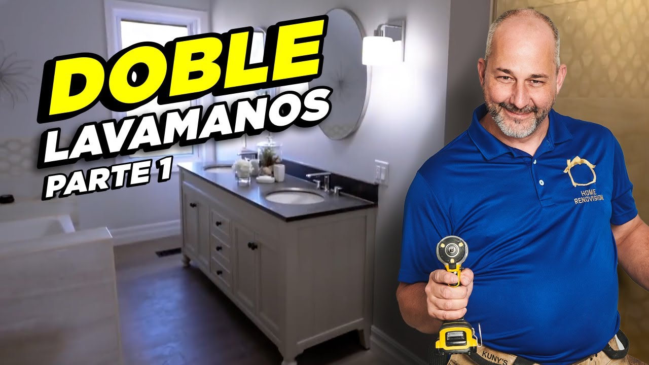 Cambia de un lavamanos a 2 - Parte 1 | Cómo remodelar un baño con poco presupuesto