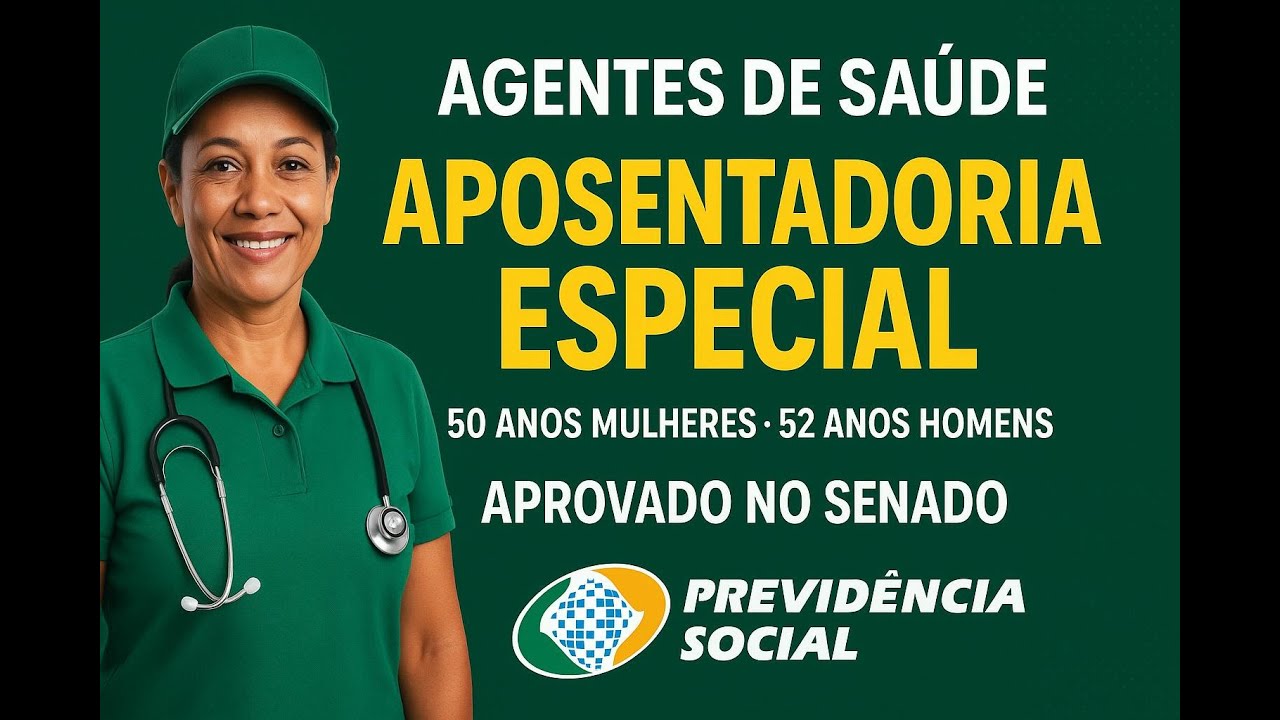 NOVA OPORTUNIDADE: Aposentadoria Especial! CONQUISTA HISTÓRICA PARA AGENTES DE SAÚDE!