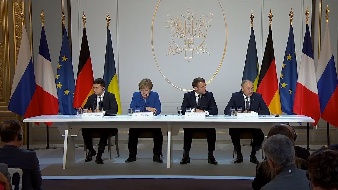 Совместная пресс-конференция по итогам встречи в «нормандском формате»