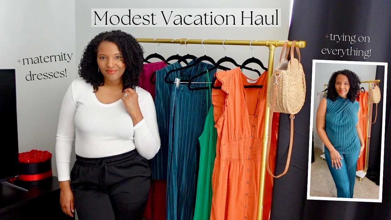 Modest Vacation Try-On Haul + New Maternity Dresses!