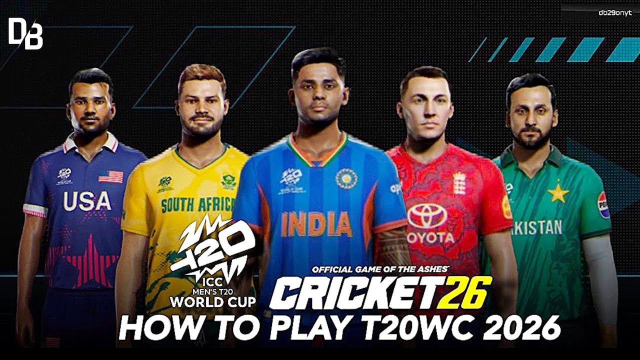 Как играть в Чемпионат мира по крикету T20 2026 в Cricket 26 с реальными командами и стадионами •...