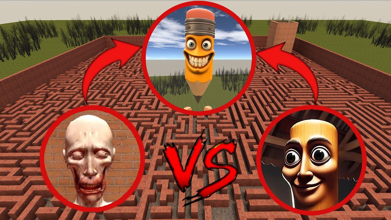 PAKRAHMATMAMAT VS TUNG TUNG SAHUR VS SCP 096 | Garry's Mod Battle