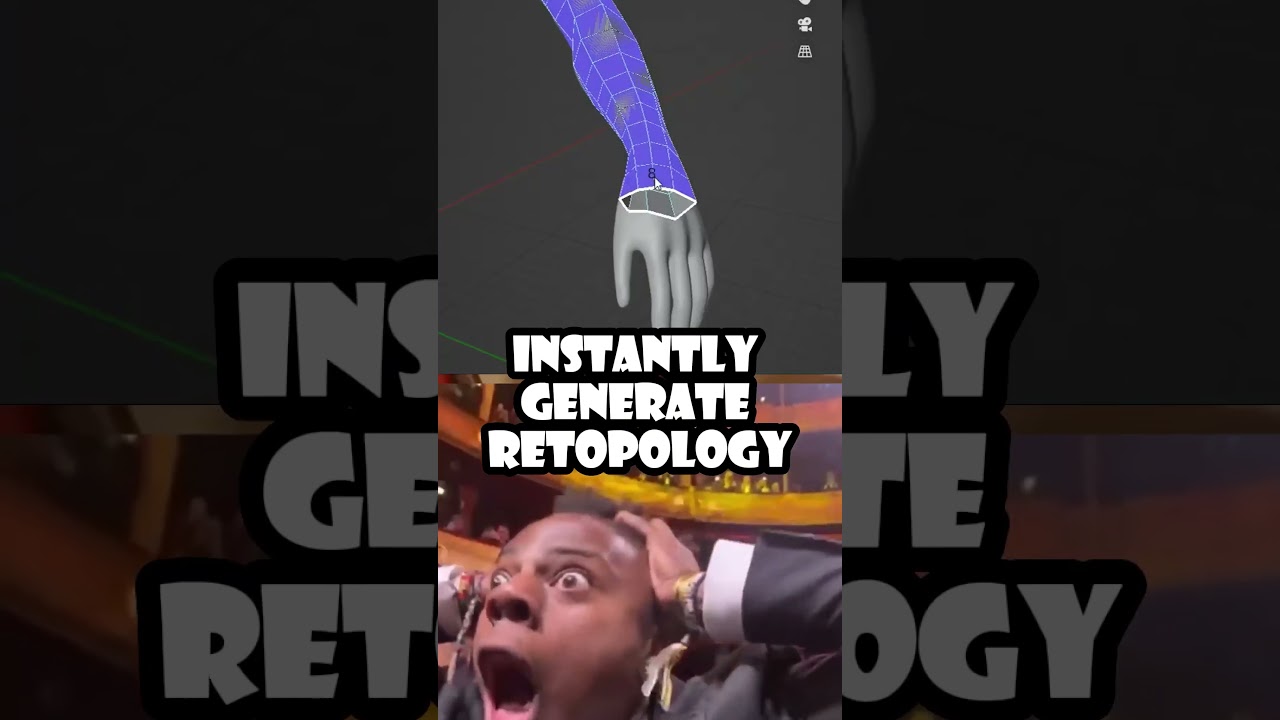 instantly generate retopology in Blender