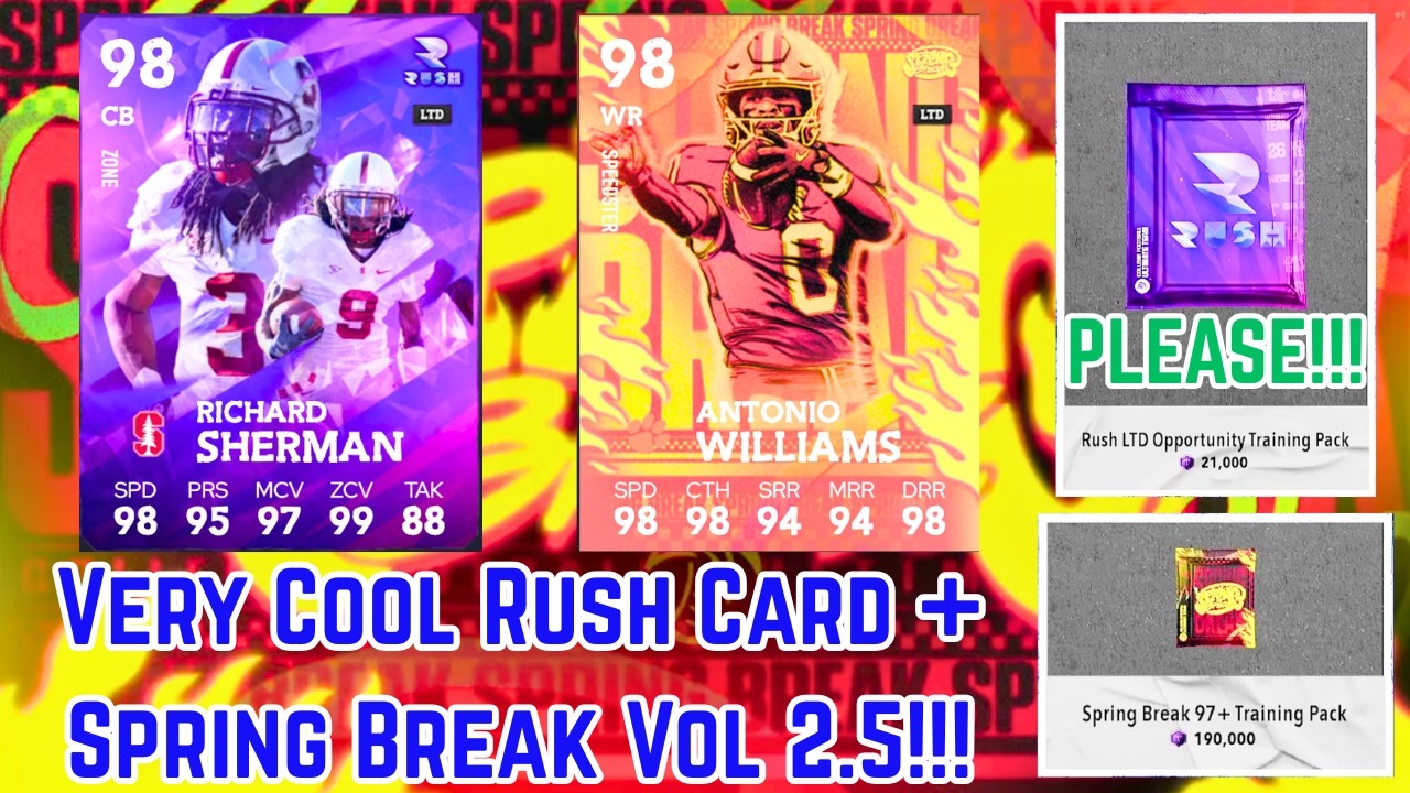 Best Card In The Game! Packs Are Better? Opening EVERYTHING For Rush & Spring Break LTDs In CFB 26!