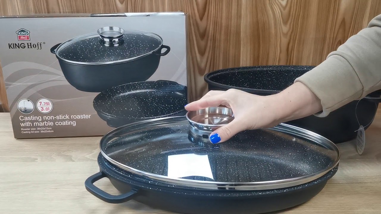 Гусятница 7,75л +3л KingHoff KH3950 - видеообзор с Videlka