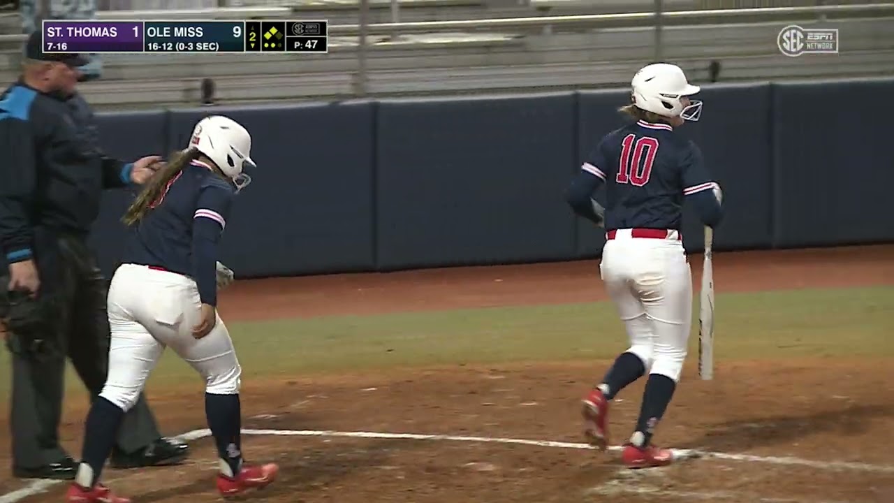 HIGHLIGHTS | Ole Miss Softball defeats St. Thomas 13-1 (3/18/23)