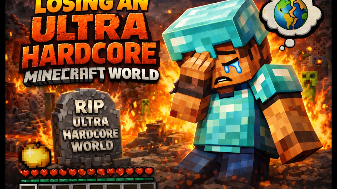 We lost our Ultra Hardcore Minecraft World