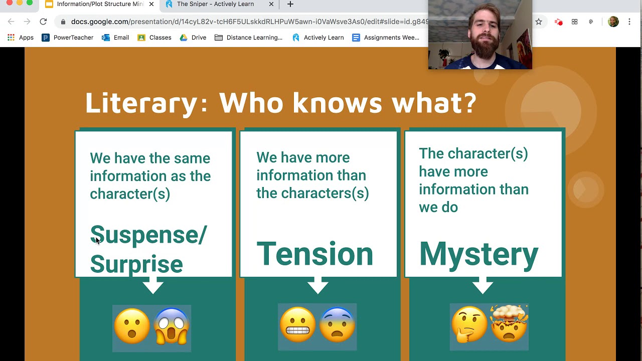 Text Structure: revealing information