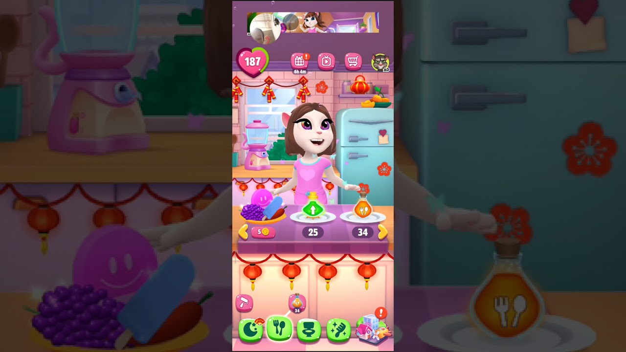 Angela hari ini 31 Januari #games #video #cat  #talkingtom #mytalkingangela2 