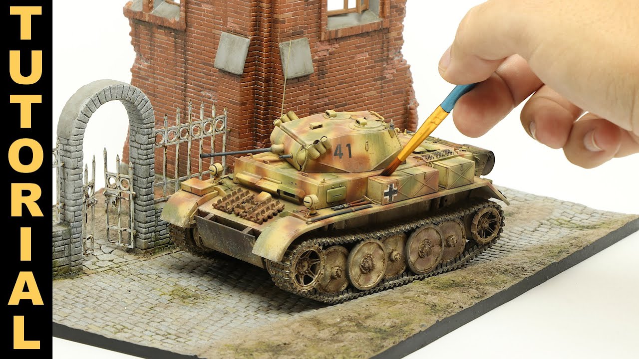 Let's build and paint a realistic WWII German tank model, from start to finish!