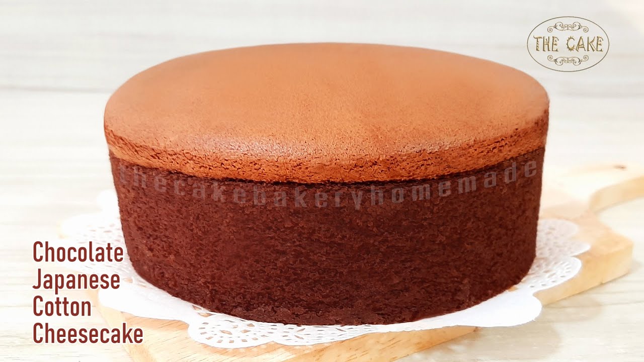 Chocolate Japanese Cotton Cheesecake Recipe/Jiggly and Fluffy : ช็อกโกแลตชีสเค้กญึ่ปุ่น สูตรเด้งดึ่ง