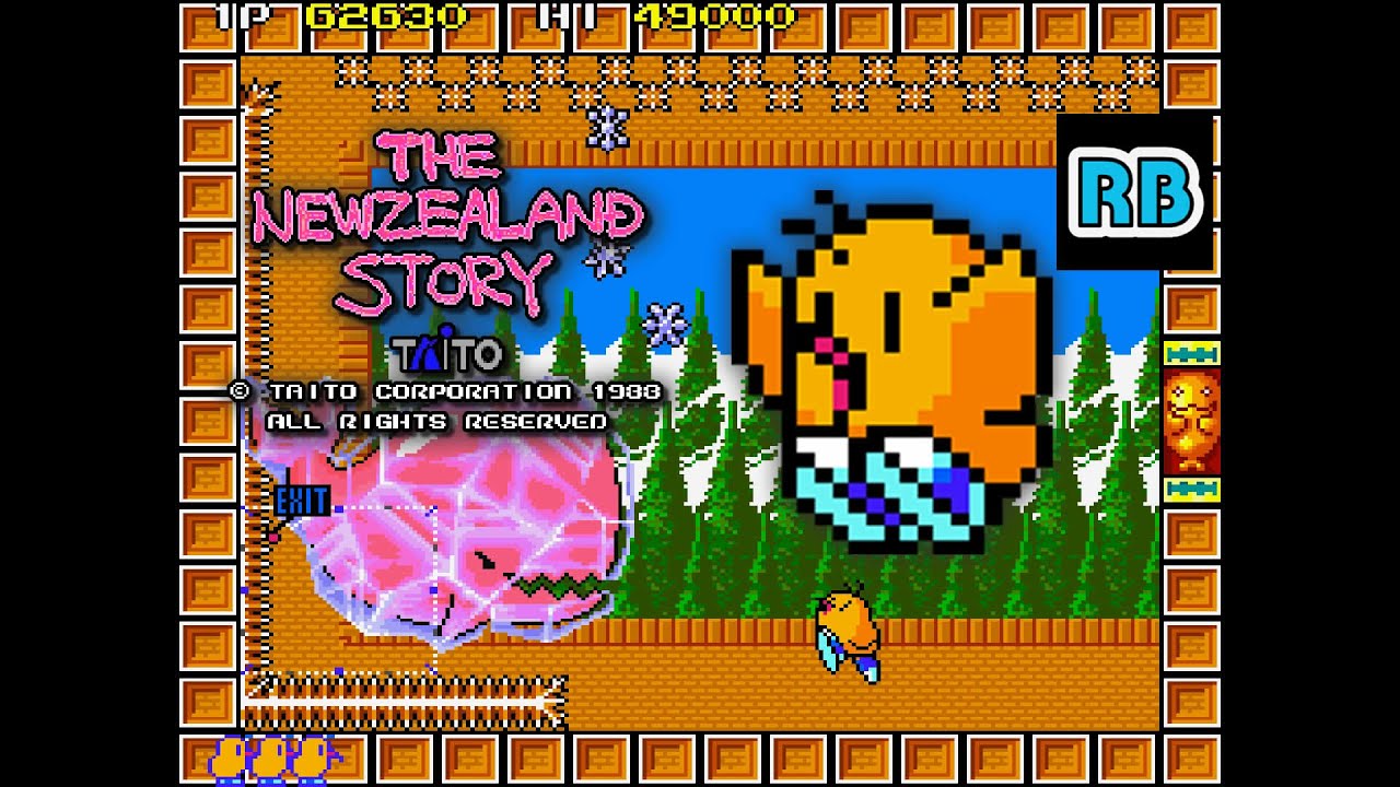 1988 [60fps] The NewZealand Story (old ver.) NoWarp Nomiss ALL