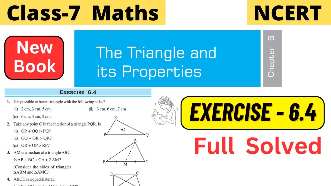 Class 7 Maths Chapter 6 The Triangle and its Properties NCERT Exercise 6.4 Full Solved #class7maths