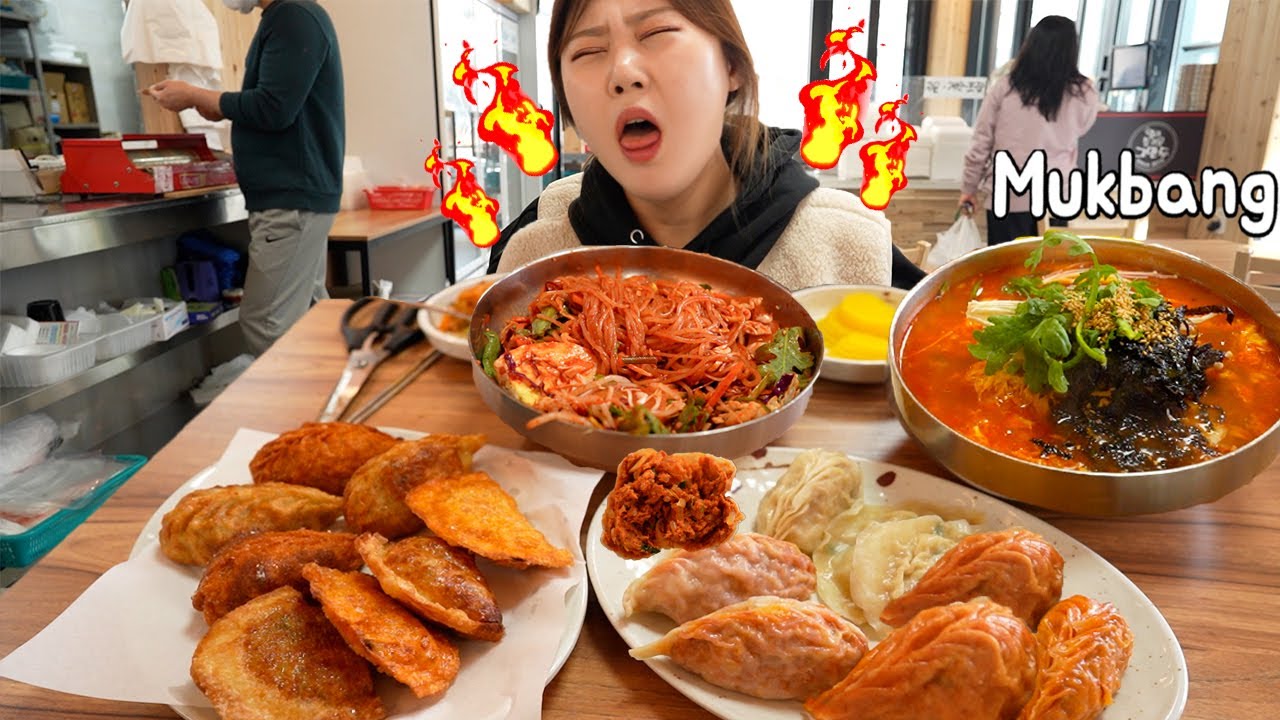 Mukbang | 🔥Бросить вызов самым пряным клецкам в КОРЕЕ, 