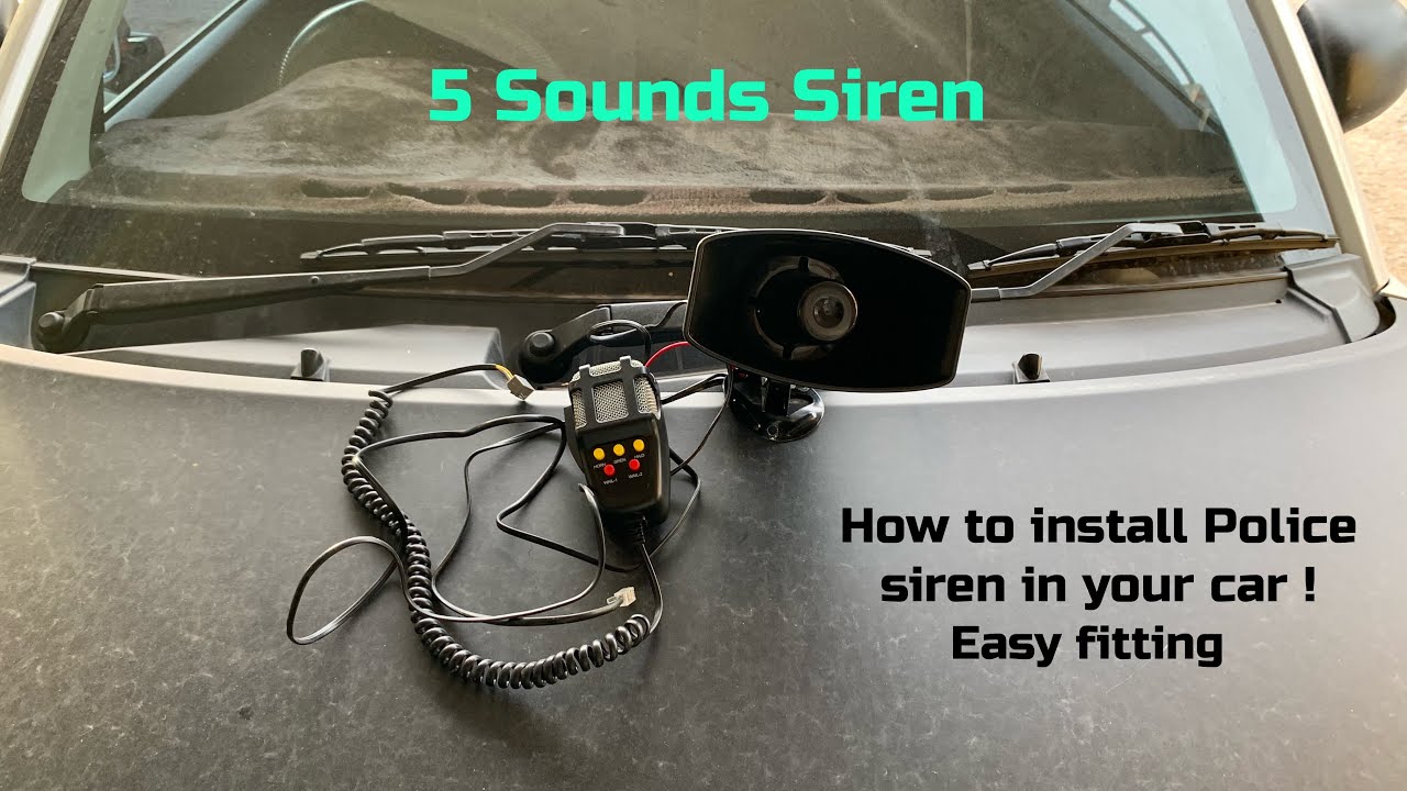 How to fit Police siren in your car !