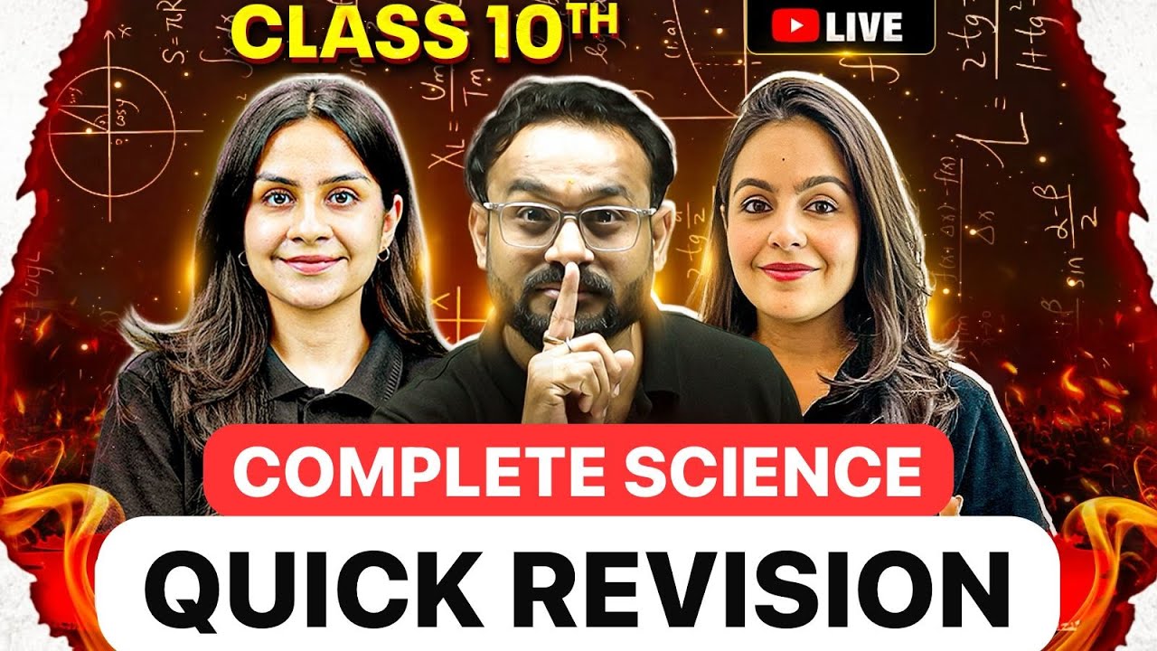 Last Minute Revision 🚀 Class 10 Science | Live Doubt Solving