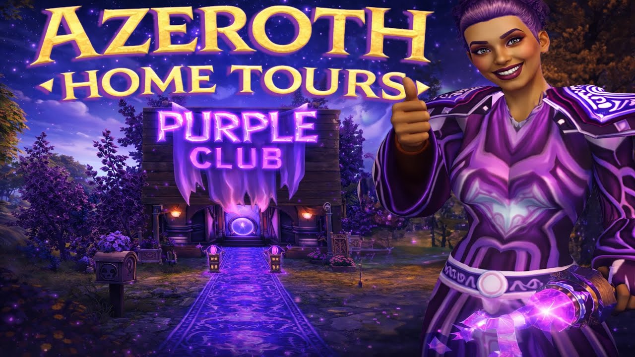 Azeroth Home Tours💜Purple Club💜WoW Housing | WoW Midnight | Brokken