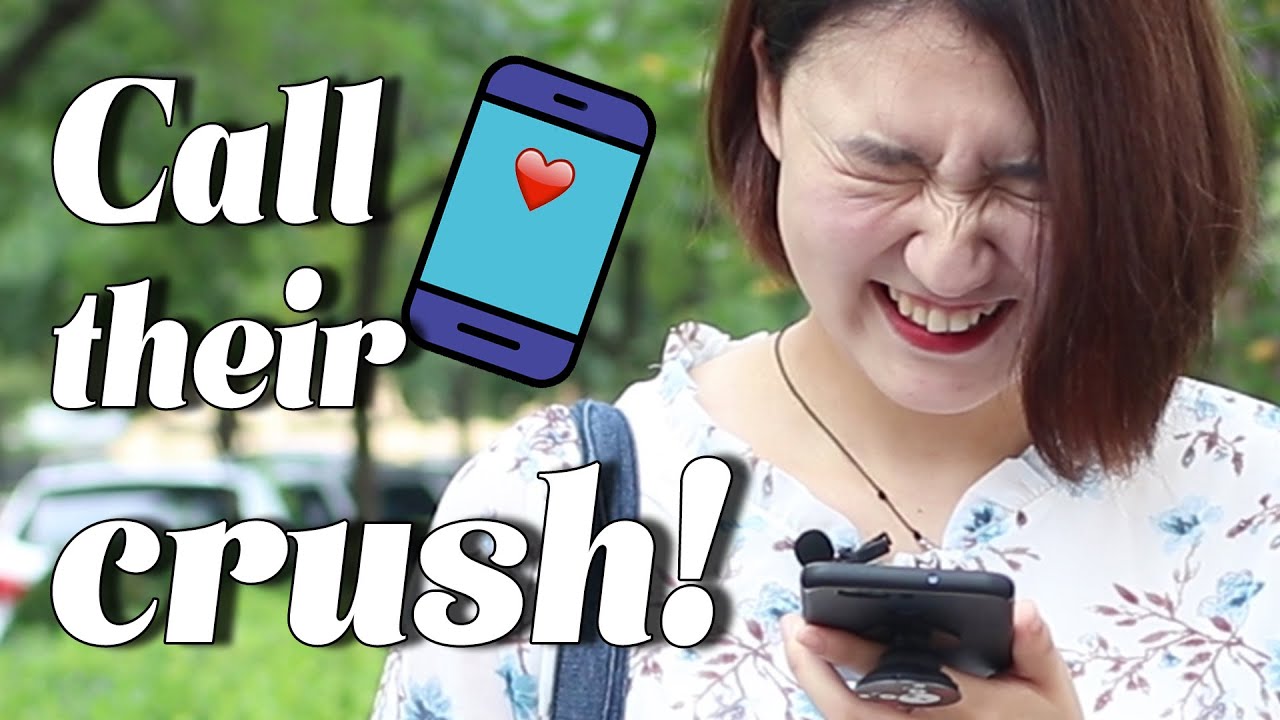 Asian People Call Their Crush  在镜头前给暗恋的人打电话，话还没说出口对方就挂断了！（社会实验）