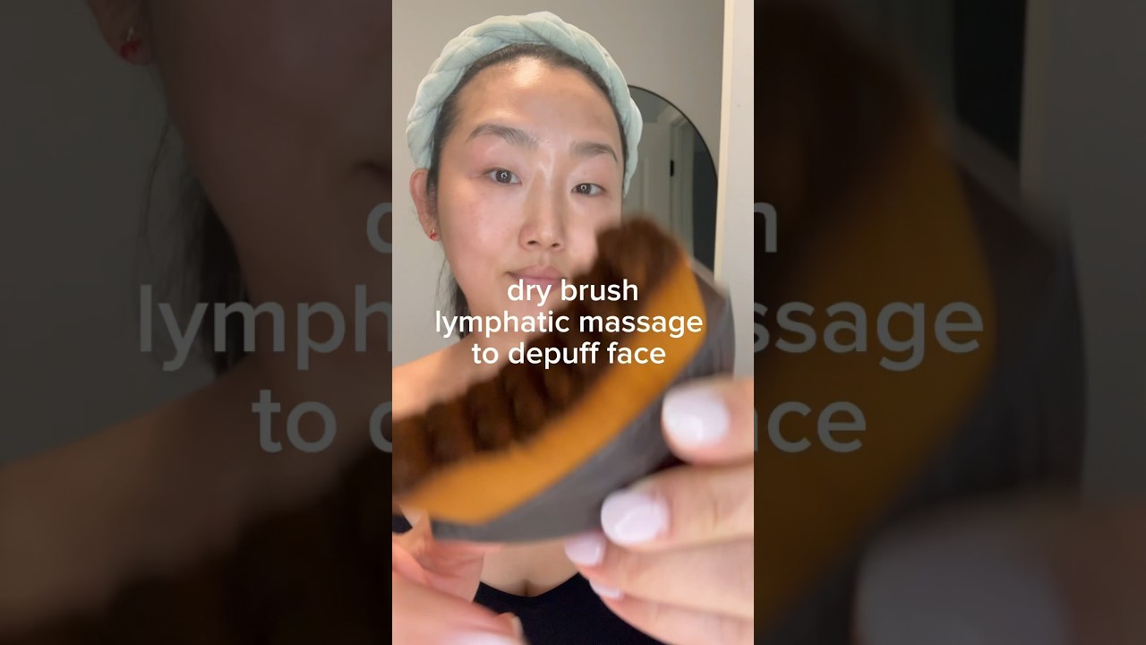 #drybrush #lymphaticdrainage #relaxing #asmr
